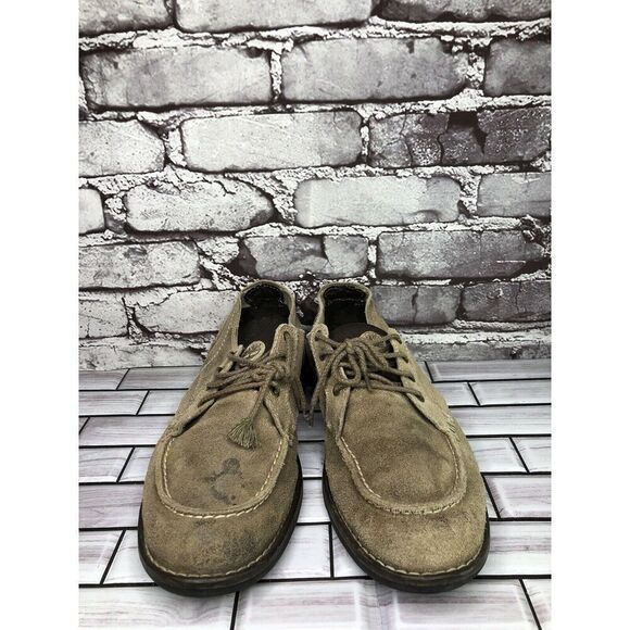 Timberland Earth Keepers Taupe Oxfords Moc Toe Lace Up Shoes Men Sz 8.5M US/42EU - Picture 2 of 15